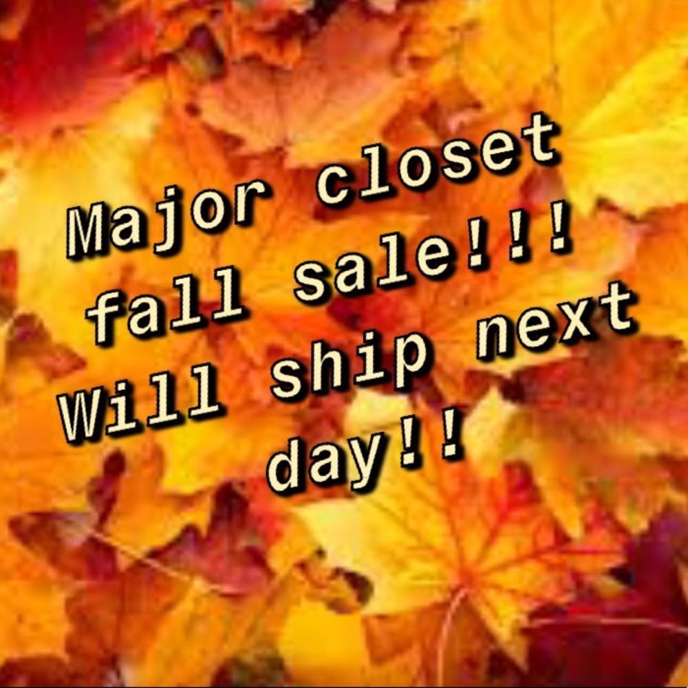 FALL CLOSET SALE